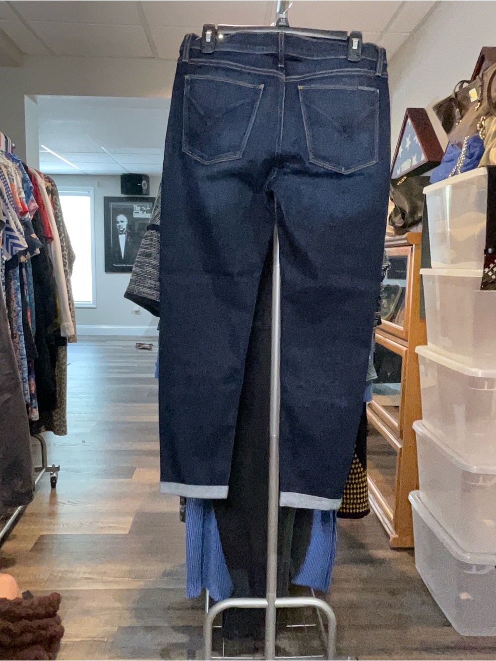 Hudson Jeans Dark Blue Cropped Ankle Jeans - Picture 2 of 2